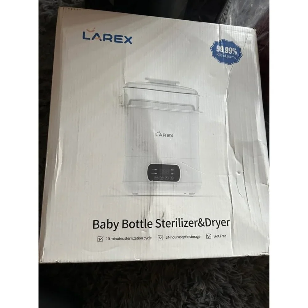 Larex 4-In-1 Baby Bottle Sterilizer & Dryer With Modular Design BPA-Free